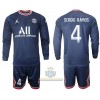 Maglia da Calcio a Maniche Lunghe Paris Saint Germain Sergio Ramos 4 Casa 2021-22 per Bambino